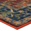 Orian Rugs Mosaic Floral Trail Red Area Rug Corner Shot