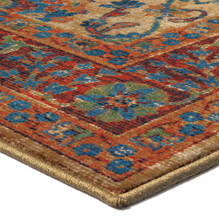 Orian Rugs Mosaic Border Moroccan Multi Area Rug Corner Shot
