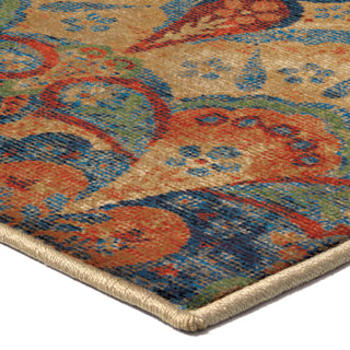 Orian Rugs Mosaic Olympia Multi Area Rug Corner Shot