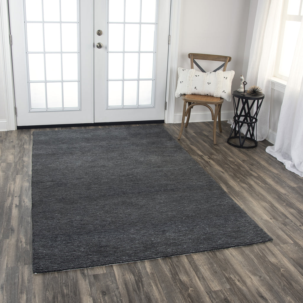 Rizzy Mason Park MPK103 CHARCOAL Area Rug Room Image Feature