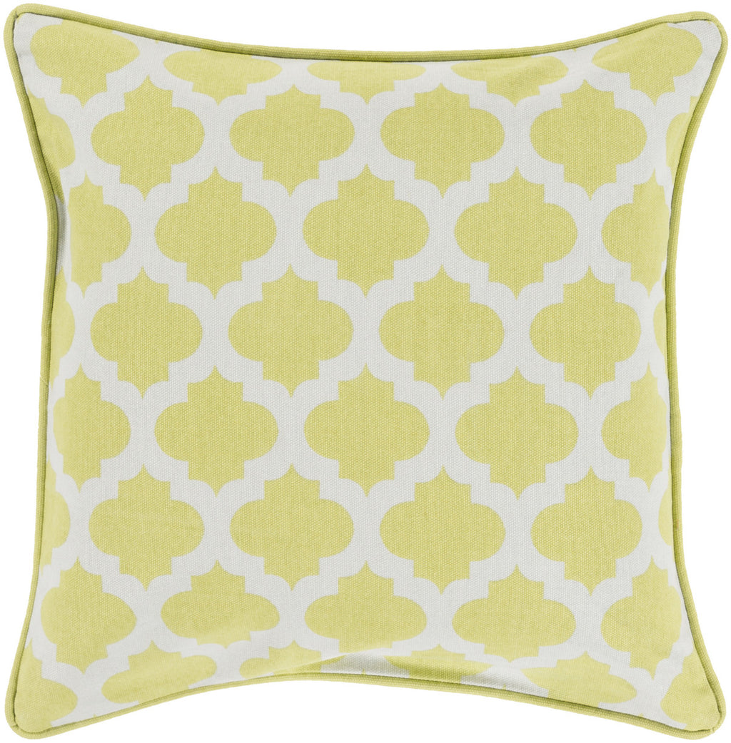 Surya Moroccan Printed Lattice MPL-002 Pillow 18 X 18 X 4 Poly filled