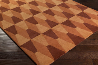 Surya Mod Pop MPP-4500 Burnt Orange Area Rug by Bobby Berk Corner Shot
