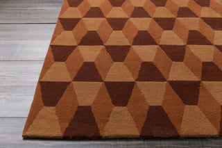 Surya Mod Pop MPP-4500 Burnt Orange Area Rug by Bobby Berk 