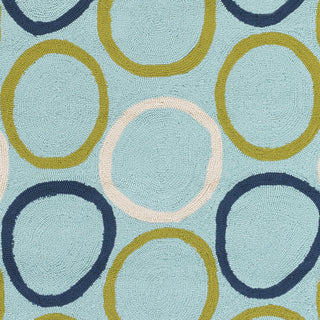 Surya Miranda MRA-1005 Aqua Hand Hooked Area Rug by Clairebella Sample Swatch