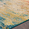 Surya Morocco MRC-2307 Teal Navy Light Gray Camel Saffron Bright Yellow Fuchsia Red Beige White Area Rug Mirror Texture Image