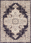 Surya Morocco MRC-2311 Navy Charcoal Camel Pale Blue Dark Brown Light Gray Teal Beige White Area Rug Mirror main image