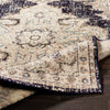 Surya Morocco MRC-2311 Navy Charcoal Camel Pale Blue Dark Brown Light Gray Teal Beige White Area Rug Mirror Pile Image