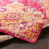 Surya Morocco MRC-2312 Fuchsia Bright Orange Saffron Yellow Coral Red Navy Teal Charcoal Grass Green Light Gray Pale Blue Dark Brown Beige White Area Rug Mirror Pile Image