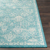 Surya Morocco MRC-2316 Teal Pale Blue Light Gray Beige White Area Rug Mirror Detail Image