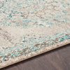 Surya Morocco MRC-2321 Light Gray Camel Teal Pale Blue Charcoal Navy Beige White Area Rug Texture Image