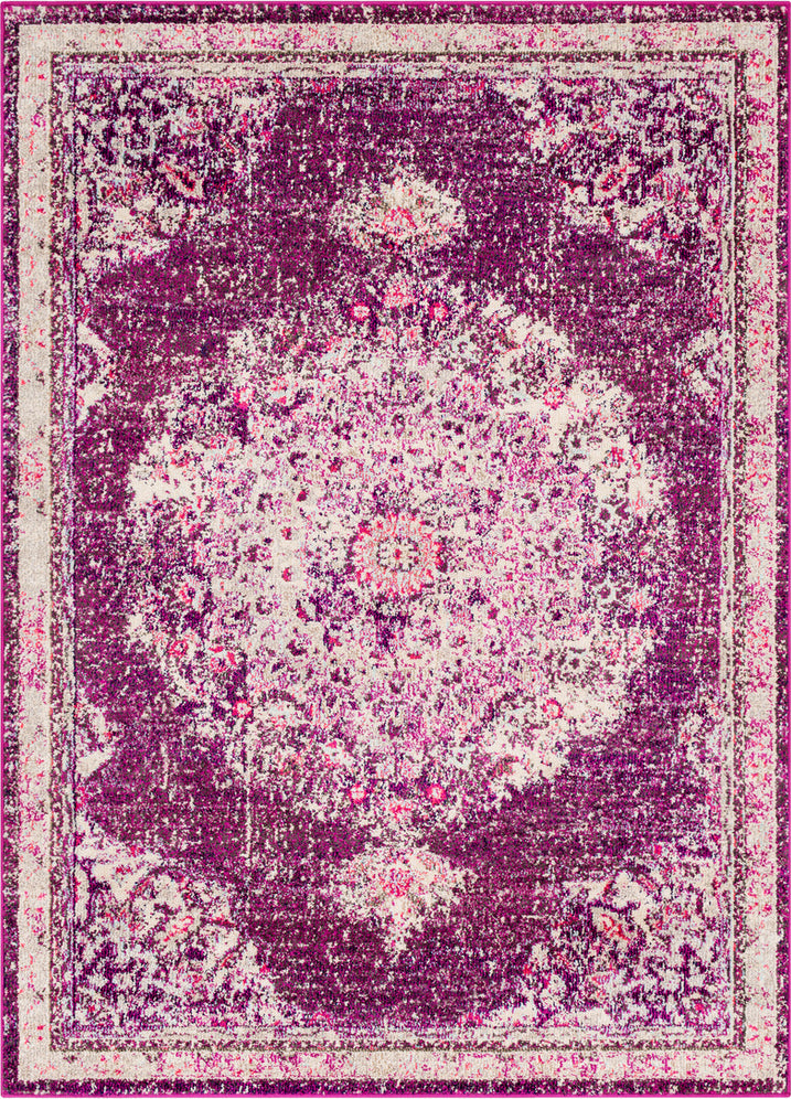 Surya Morocco MRC-2323 Fuchsia Navy Charcoal Coral Pale Blue Camel Light Gray Beige White Area Rug Mirror main image