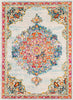 Surya Morocco MRC-2324 Teal Pale Blue Bright Orange Red Saffron Yellow Navy Fuchsia Light Gray Grass Green Charcoal Camel Beige White Area Rug main image