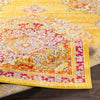 Surya Morocco MRC-2325 Saffron Bright Yellow Orange Camel Red Light Gray Charcoal Pale Blue Coral Fuchsia White Beige Area Rug Mirror Pile Image