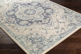 Surya Morocco MRC-2327 Area Rug Corner On Wood