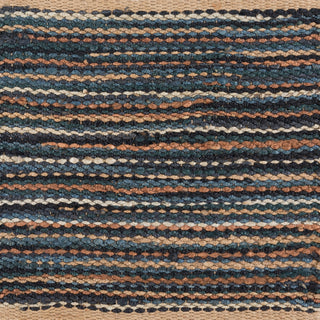 Surya Maren MRE-1005 Light Gray Black Denim Camel Cream Area Rug Swatch Image