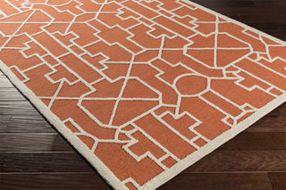 Artistic Weavers Marigold Leighton Poppy Red/Ivory Area Rug Corner Shot