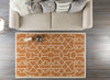 Artistic Weavers Marigold Leighton Tangerine/Ivory Area Rug Room Scene