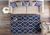 Artistic Weavers Marigold Serena Royal Blue/Light Gray Area Rug Room Scene