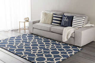 Artistic Weavers Marigold Arabella Navy Blue/Ivory Area Rug Room Scene