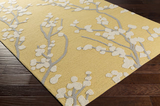Artistic Weavers Marigold Caroline Yellow/Gray Area Rug Corner Shot
