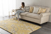 Artistic Weavers Marigold Caroline Yellow/Gray Area Rug Room Scene