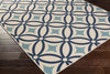 Surya Marina MRN-3001 Navy Machine Woven Area Rug Corner Shot