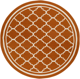 Surya Marina MRN-3012 Burnt Orange Machine Woven Area Rug 7'10'' Round