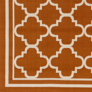 Surya Marina MRN-3012 Burnt Orange Machine Woven Area Rug Sample Swatch