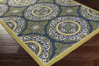 Surya Marina MRN-3029 Navy Machine Woven Area Rug Corner Shot