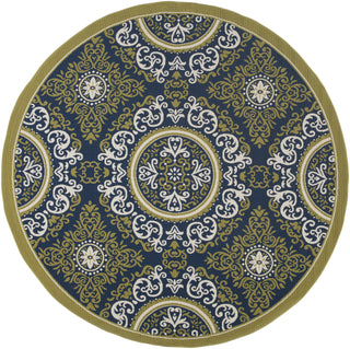 Surya Marina MRN-3029 Navy Machine Woven Area Rug 7'10'' Round