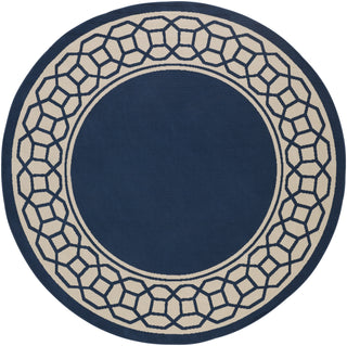 Surya Marina MRN-3033 Navy Machine Woven Area Rug 7'10'' Round