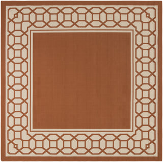 Surya Marina MRN-3035 Burnt Orange Machine Woven Area Rug 7' 10'' Square