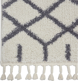 Nourison Moroccan Shag MRS01 White Area Rug