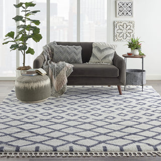 Nourison Moroccan Shag MRS01 White Area Rug