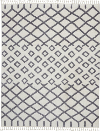 Nourison Moroccan Shag MRS01 White Area Rug