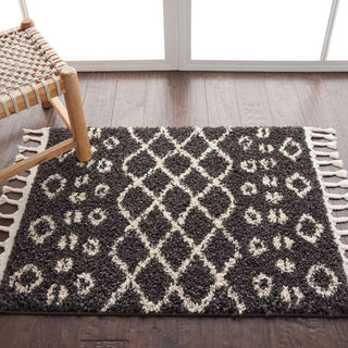 Moroccan Shag MRS02 Charcoal Area Rug by Nourison