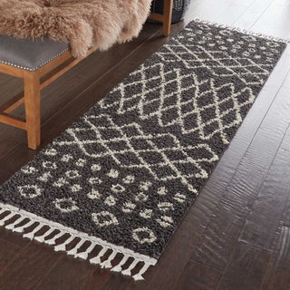 Moroccan Shag MRS02 Charcoal Area Rug by Nourison