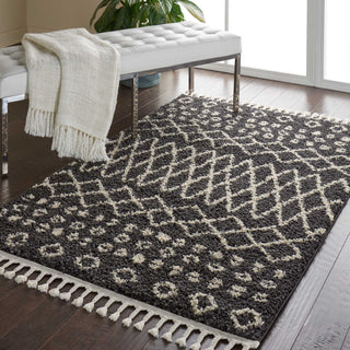 Moroccan Shag MRS02 Charcoal Area Rug by Nourison