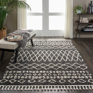 Moroccan Shag MRS02 Charcoal Area Rug by Nourison