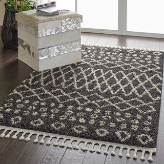 Moroccan Shag MRS02 Charcoal Area Rug by Nourison