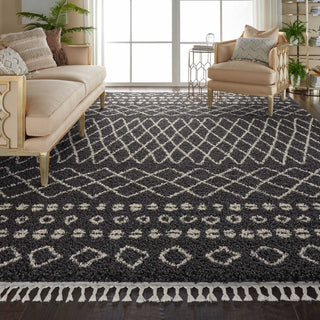 Moroccan Shag MRS02 Charcoal Area Rug by Nourison