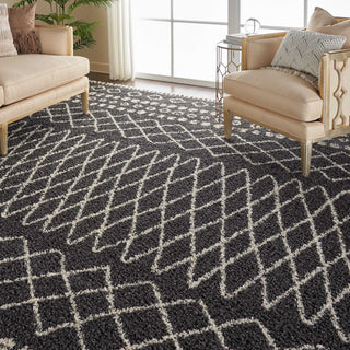 Moroccan Shag MRS02 Charcoal Area Rug by Nourison