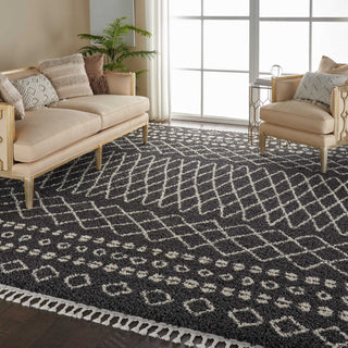 Moroccan Shag MRS02 Charcoal Area Rug by Nourison