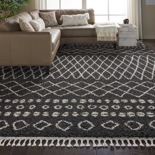 Moroccan Shag MRS02 Charcoal Area Rug by Nourison