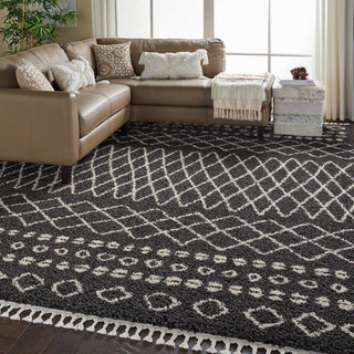 Moroccan Shag MRS02 Charcoal Area Rug by Nourison