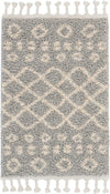Moroccan Shag MRS02 Silver Area Rug by Nourison