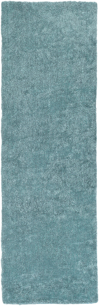 Surya Marvin MRV-8000 Teal Machine Woven Area Rug 2'6'' X 8'