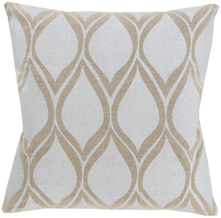 Surya Metallic Stamped MS-001 Pillow 18 X 18 X 4 Poly filled