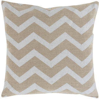 Surya Metallic Stamped MS-002 Pillow 20 X 20 X 5 Down filled