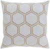 Surya Metallic Stamped MS-003 Pillow 22 X 22 X 5 Down filled